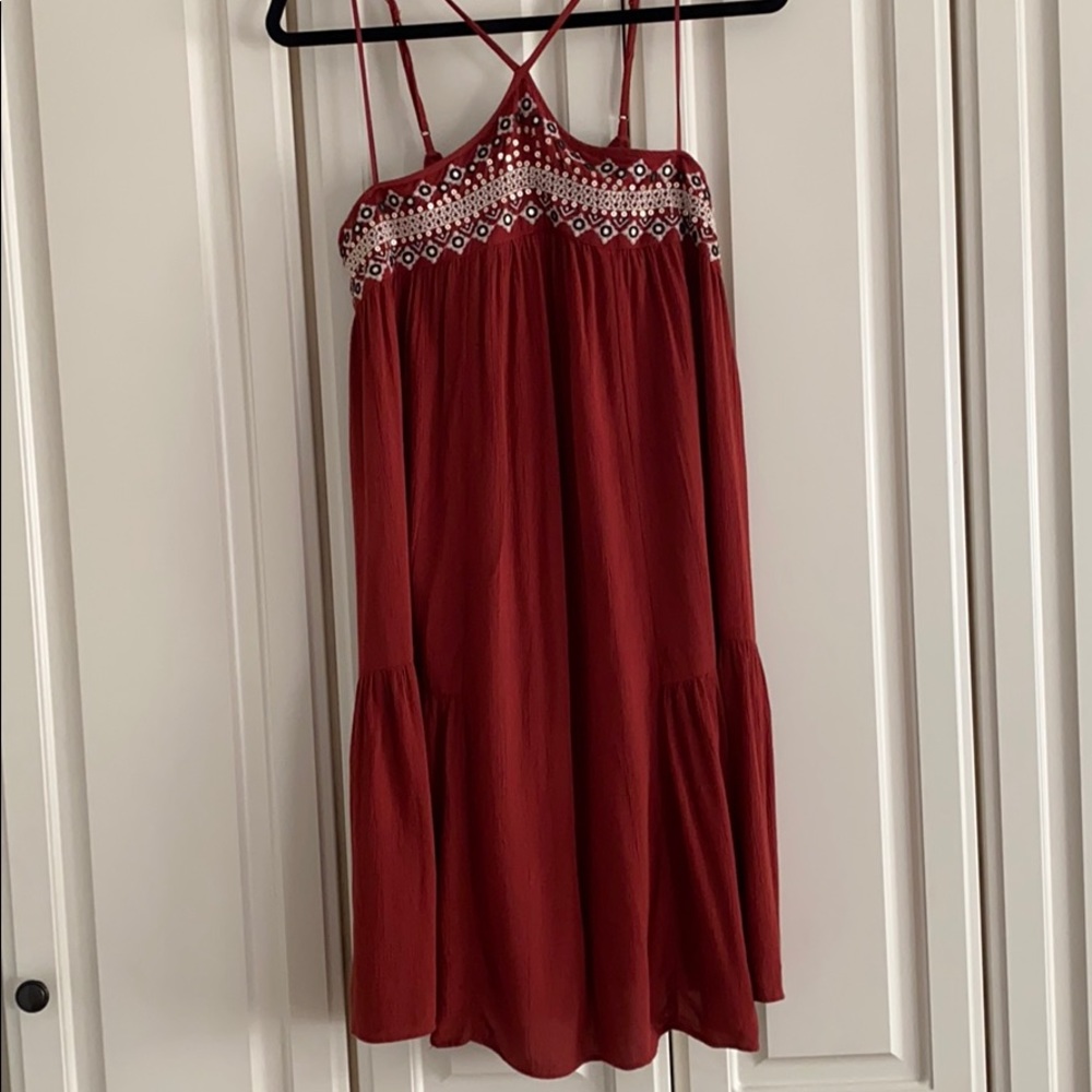 Burnt orange summer dress